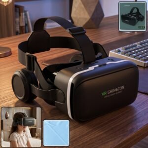 VR Headset – Immersive 3D Experience with Headphones | Fitnos