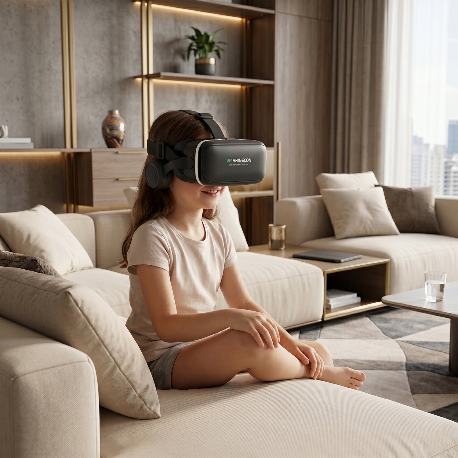 VR Headset – Immersive 3D Experience with Headphones | Fitnos