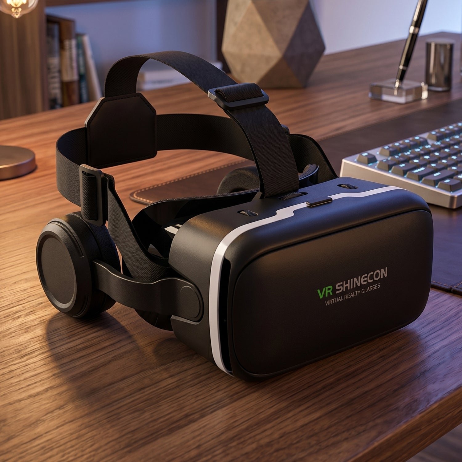 VR Headset – Immersive 3D Experience with Headphones | Fitnos