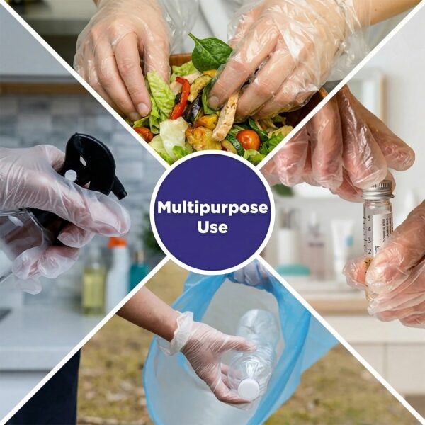 Disposable Plastic Gloves – Hygienic & Convenient for Food & Cleaning
