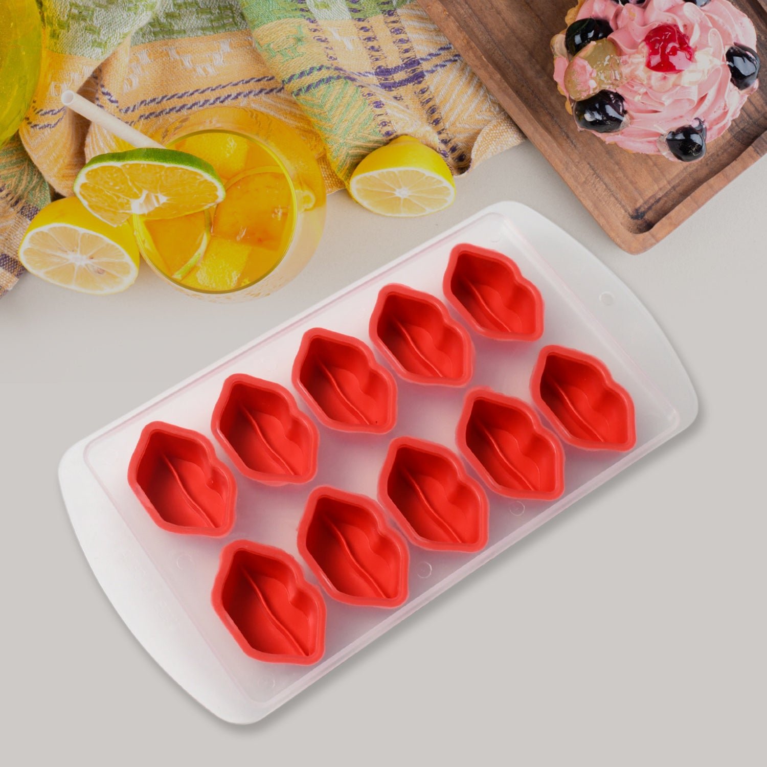 Silicone Ice Cube Tray – Multi Fruit Shapes, Easy Release | Indo Glow
