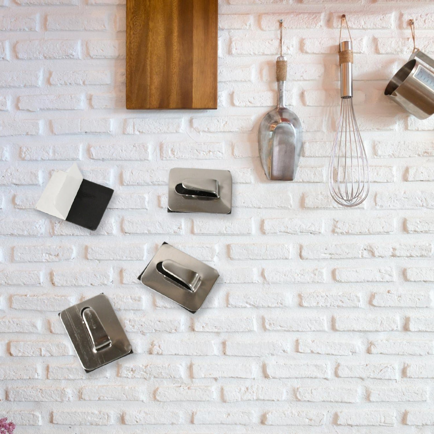 Self-Adhesive Wall Hooks – Heavy Duty Steel | GlimmerHome