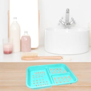 Self-Draining Soap Dish – 3-in-1 Plastic Holder | VelvetBubbles