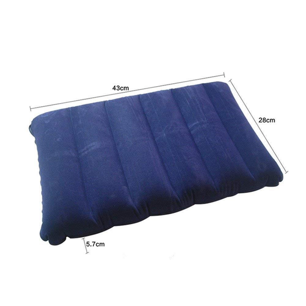 Inflatable Travel Pillow – Velvet Air Comfort (Blue) | PillowTrek