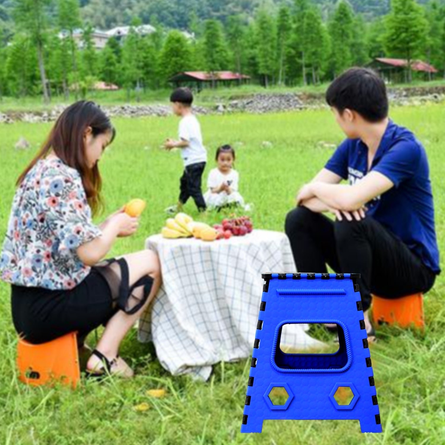 Plastic Step Stool – 18-Inch Foldable, Portable & Strong | Tidy Table