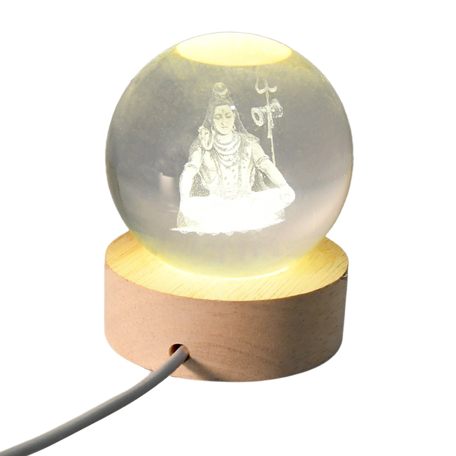 3D Crystal Ball Lamp – Unique Home Decor Night Light |
