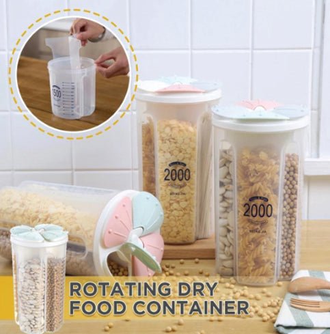 4 Section Kitchen Storage Jar – Airtight Food Container | Organivo