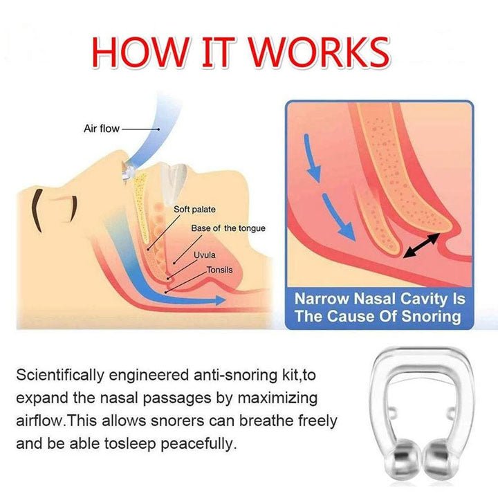 Anti-Snoring Device – Comfortable Nose Clip for Better Sleep | Velvet Wellness