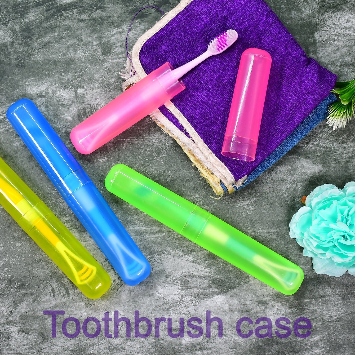 Toothbrush Cover Set (4pc) – Anti-Bacterial Travel Holder | BrushedUp