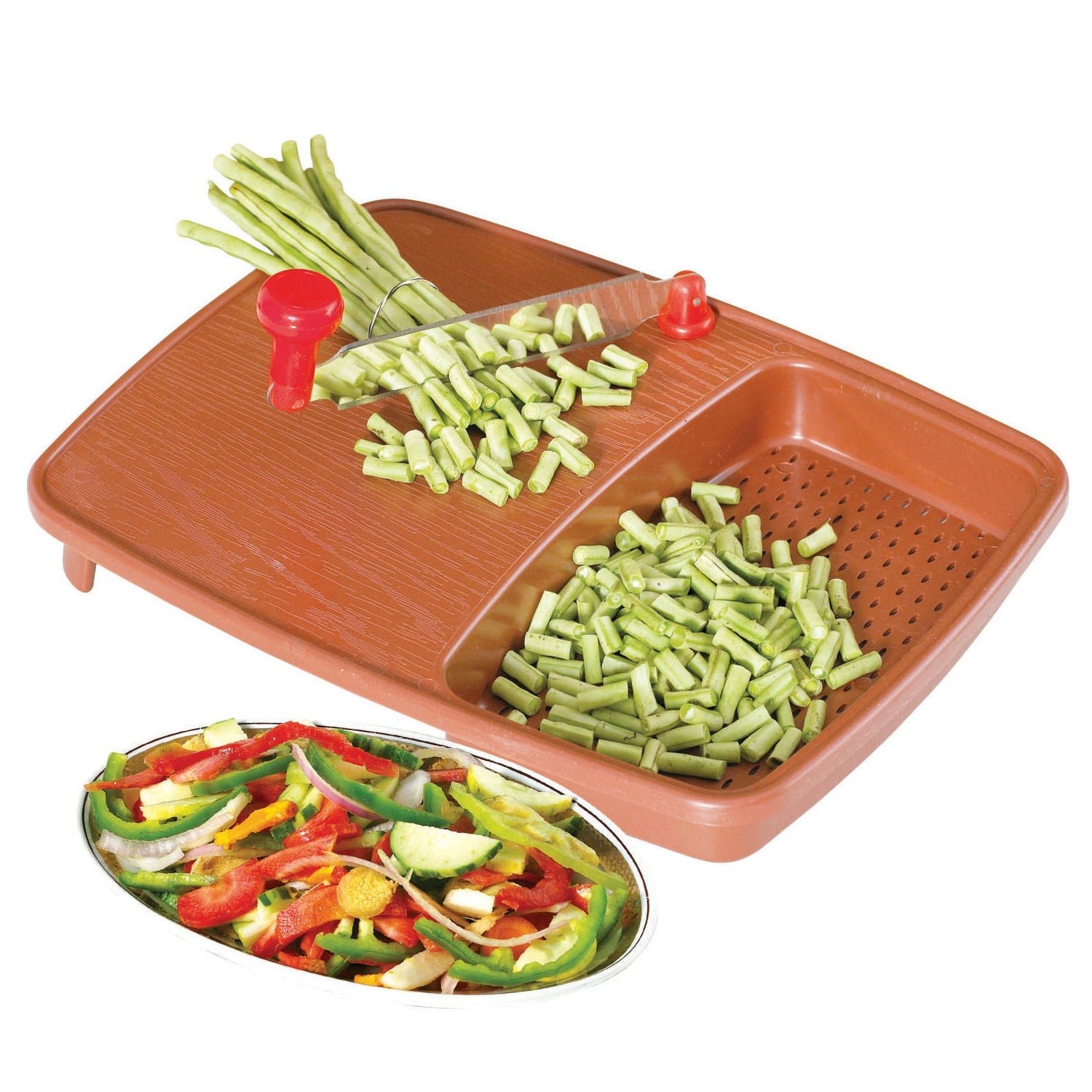 Cut & Wash Box – 2-in-1 Vegetable & Fruit Prep | Quickslice