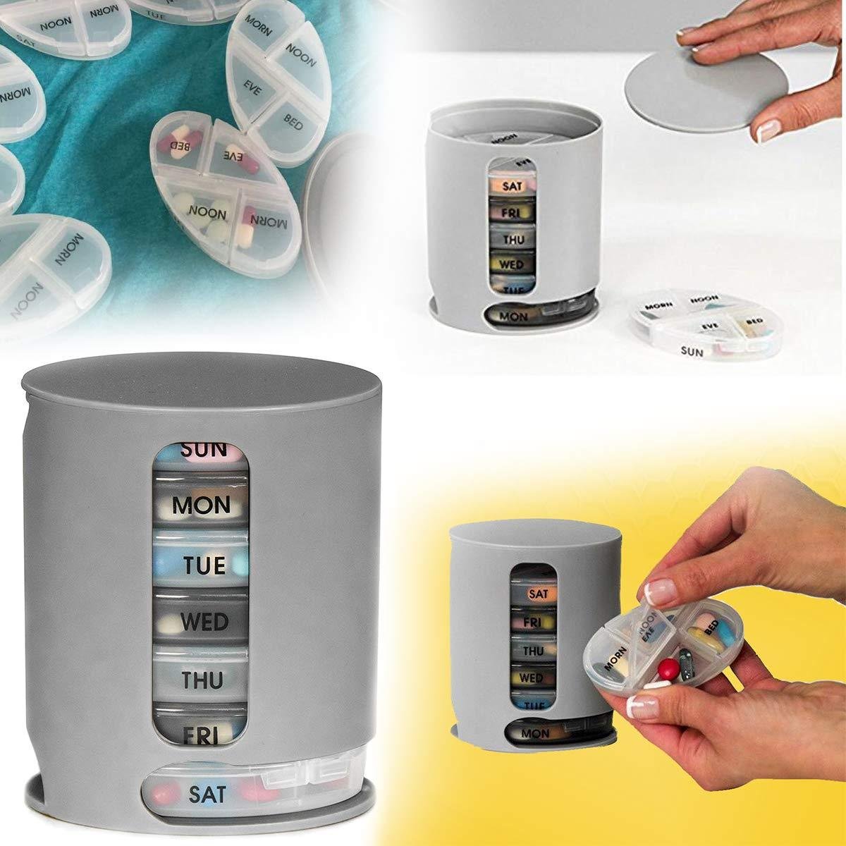 7-Day Pill Organizer – Weekly Medicine Dispenser & Box |