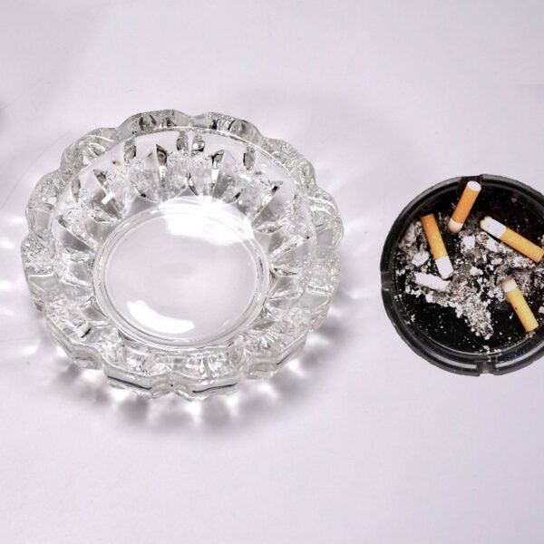 3_bfabbeba-d834-4201-9a51-bfcfd9884d23 Crystal Glass Ashtray – Round Cigar & Cigarette | Styleva