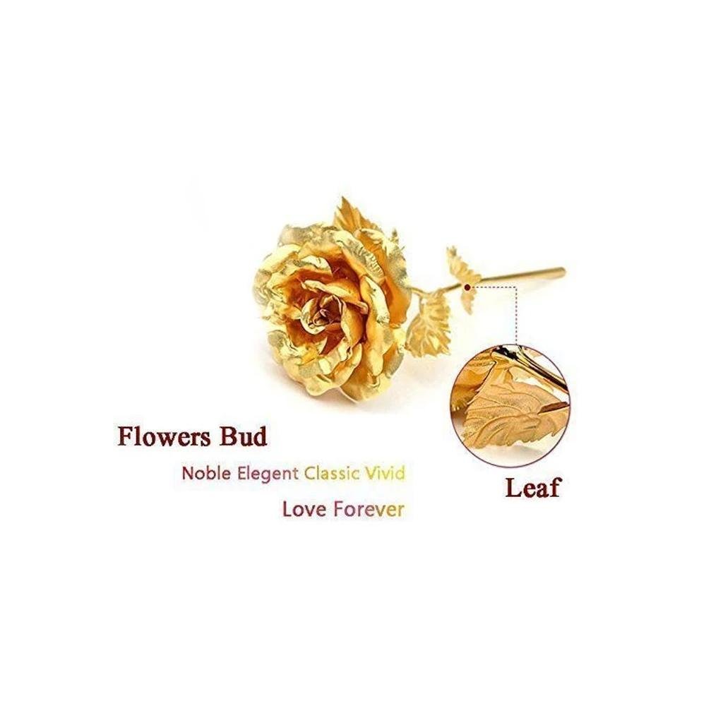 Artificial Golden Rose – 24K Plated Everlasting Gift | Styleva