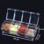 Acrylic Spice Rack – 4-Compartment Clear Seasoning Box | Lunchie Bunchie
