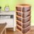 Plastic Modular Drawer – 5-Tier Brown Storage | Organivo