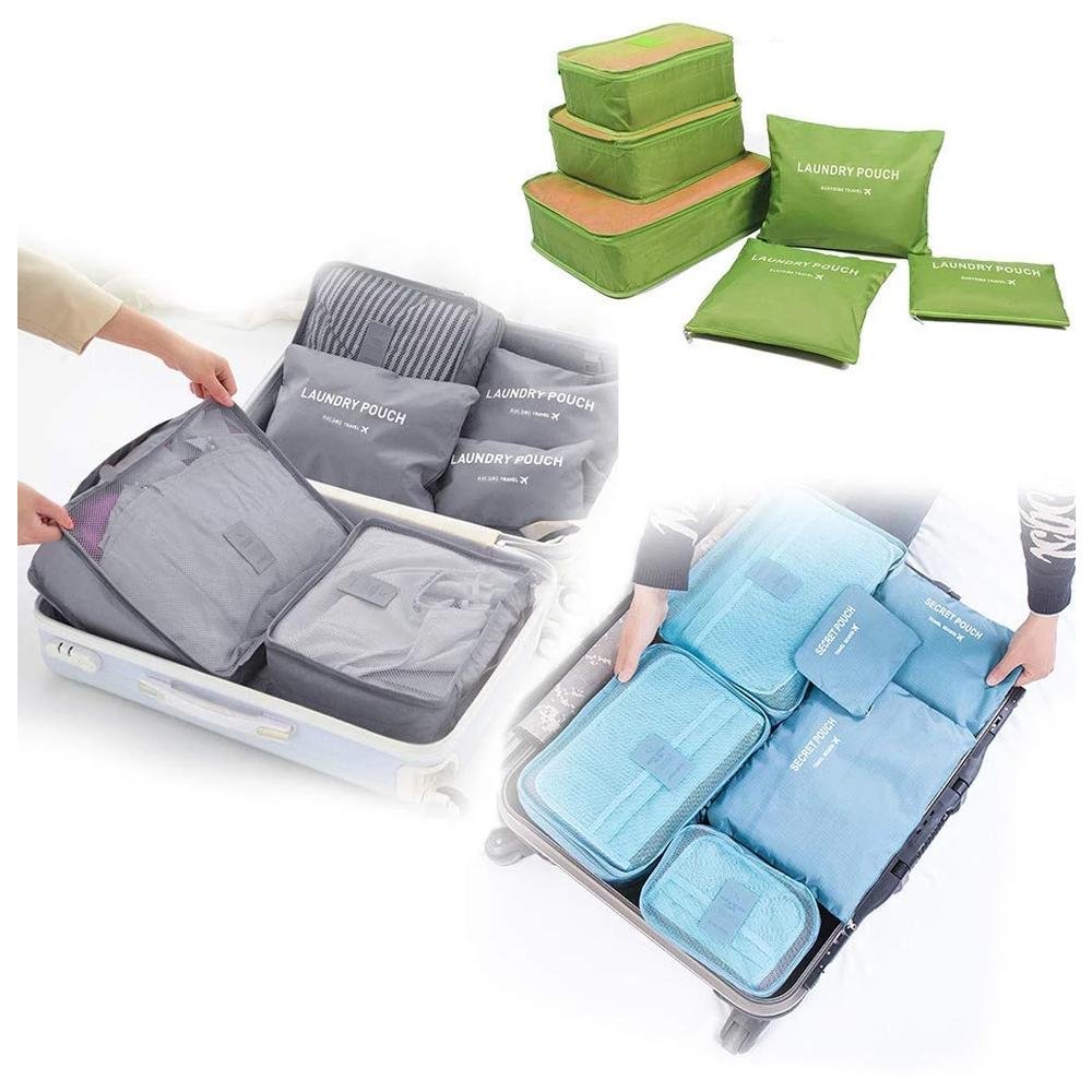 Cloth Organizer Pouch – 6 Pcs Travel Laundry Bags |