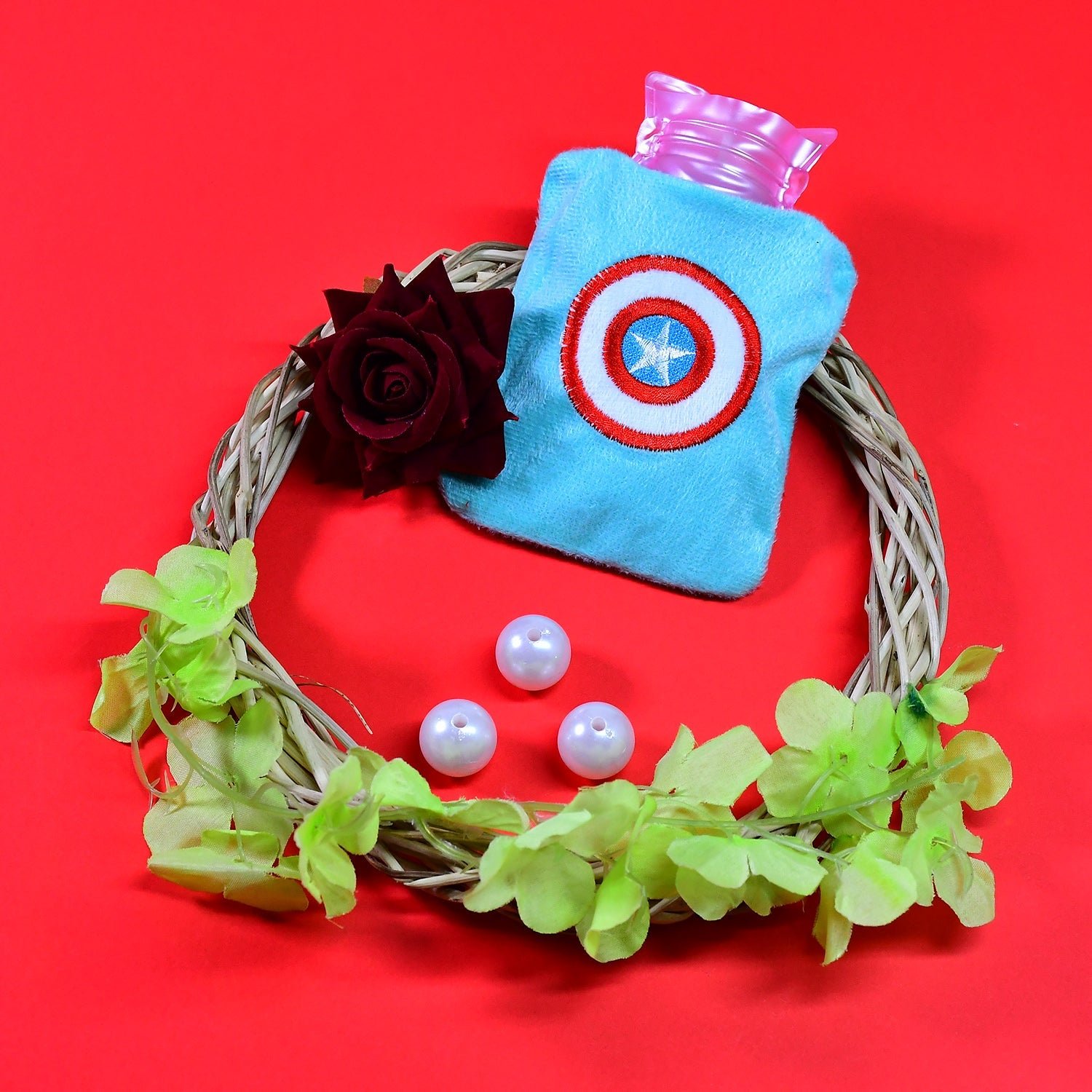Hot Water Bag – Captain America Pain Relief Cover | Velvet Wellness