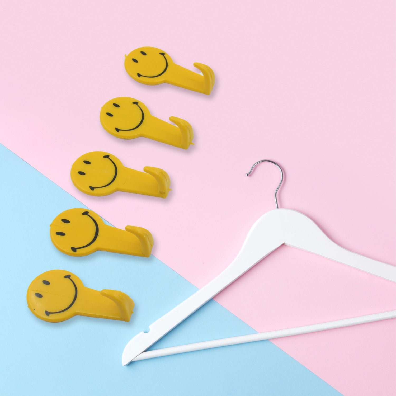 Self Adhesive Hooks (5 Pcs) – Strong Wall Mount | GlimmerHome