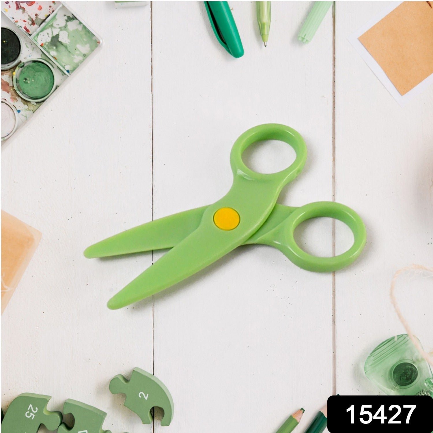 Plastic Safety Scissors – Safe, Colorful Preschool Training Tool