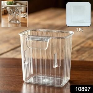 Mini Rack-Mount Storage Box – Space-Saving Transparent Organizer