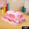 Kids Water Bottle – 500ml Cute Bus-Shaped Cartoon Design