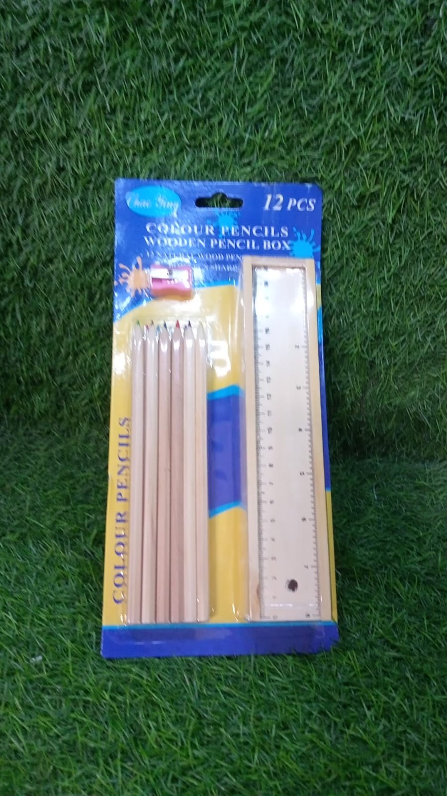 Wooden Pencil Set – 12 Pcs with Box & Sharpener | TinyTrendy