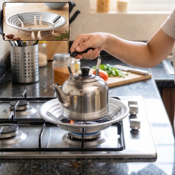 3c66239f-ec47-4605-8b9d-37552a1daedd Gas Stove Burner Stand, Stainless Steel Wok Support Ring and Trivet (1 Pc)