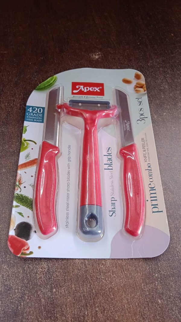 Kitchen Knife Set – Sharp 420 Stainless Steel Blades, Ergonomic Design
