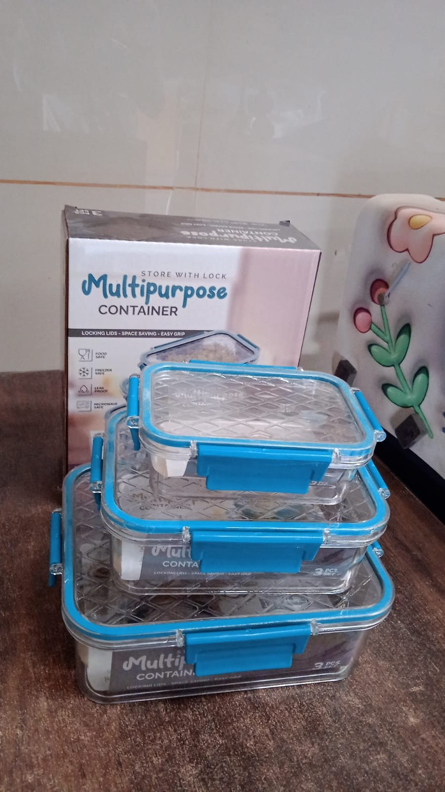 Airtight Plastic Lunch Boxes Set – Leakproof & Microwave Safe