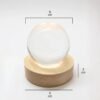 3D Crystal Lakshmi Ball LED Night Lamp – Warm Spiritual Decor