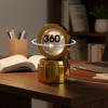 Bajrang Bali 3D Crystal Ball Night Light – Soothing LED Glow