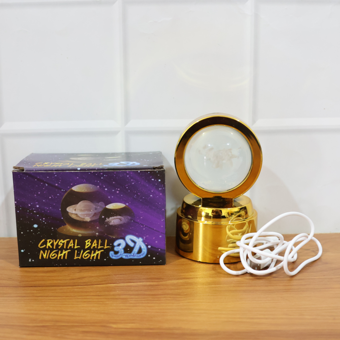 Bajrang Bali 3D Crystal Ball Night Light – Soothing LED Glow