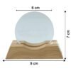 3D Crystal LED Table Lamp – Running Horses on Wooden Base