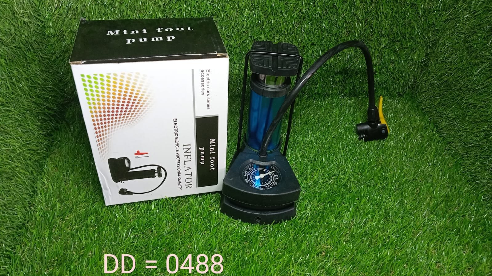 Mini Foot Pump – Portable Tire Inflator with Gauge | Velvet Wheels