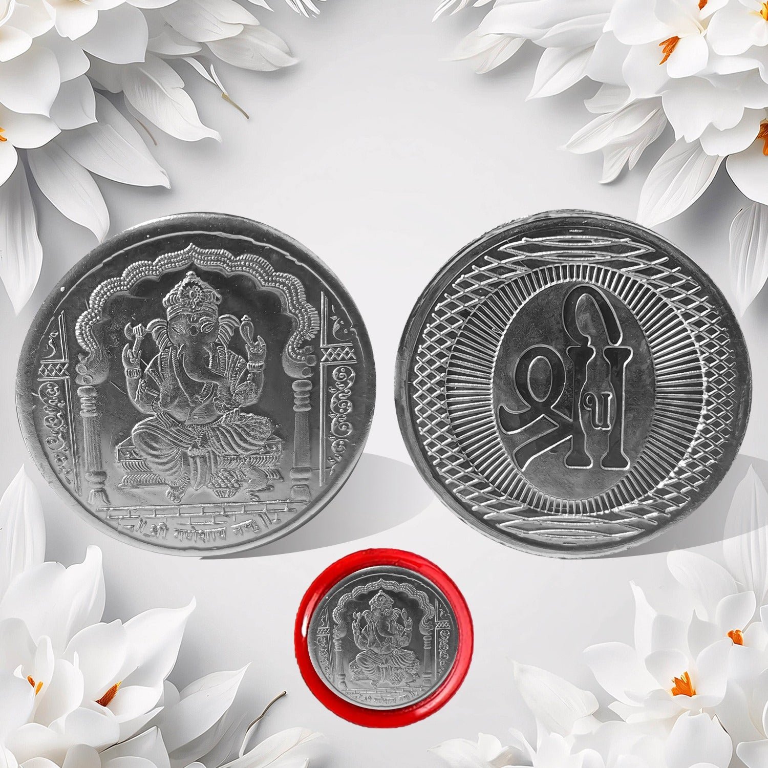 3f335f9e-1cb2-4891-a681-619af5635f64 Decorative Ganesh Coin – Auspicious Pooja & Gift | Giftoiza