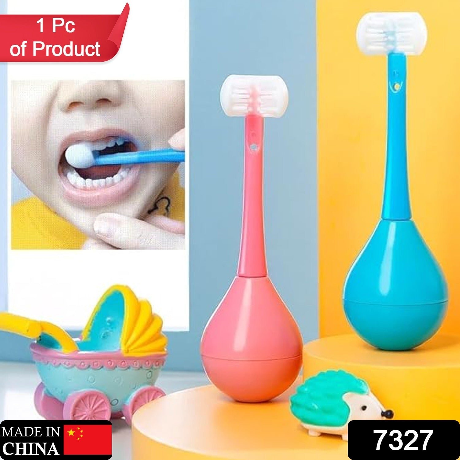Kids 3-Sided Toothbrush – Gentle Silicone Head for Ages 2-12 | MintGuard
