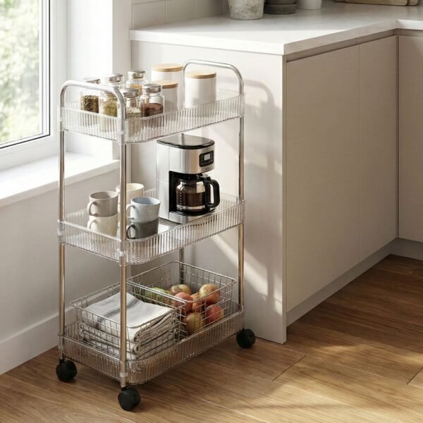 Multipurpose Storage Trolley – Space-Saving Organizer with Wheels