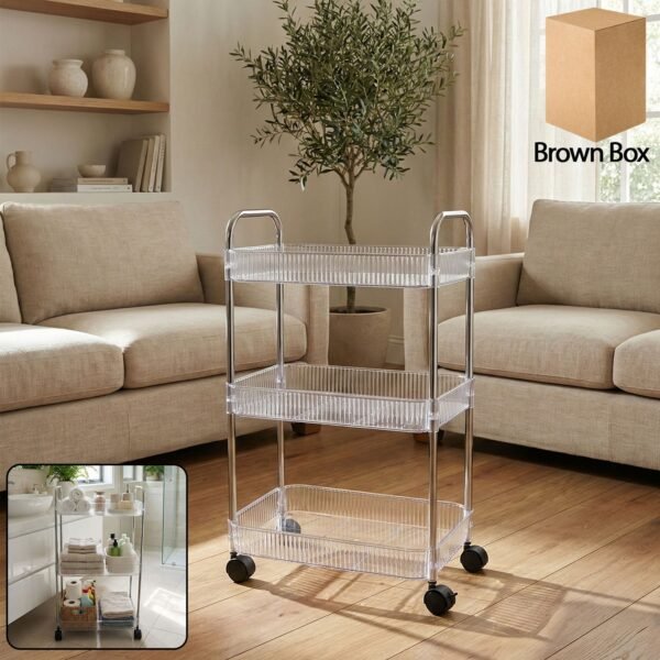 Multipurpose Storage Trolley – Space-Saving Organizer with Wheels