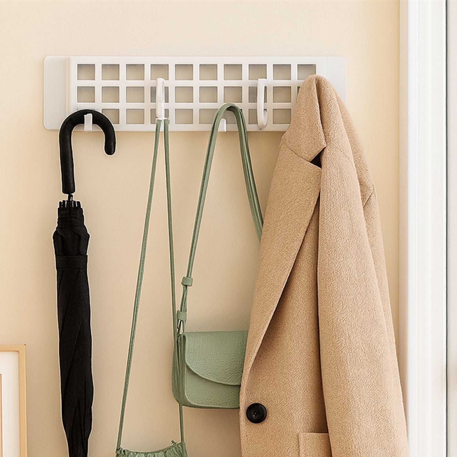 Plastic Hanger Hook – 5-Spin Multipurpose Self-Adhesive | Bathora