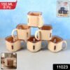 Square Tea Cup Set – Premium 6-Piece Lightweight 150ml