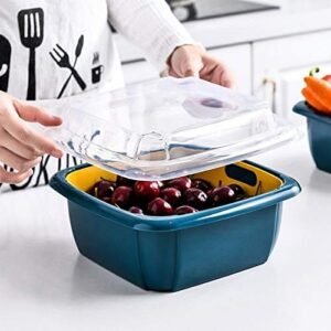 Double Layer Food Drainer – Collapsible Washing Basket | Vastate