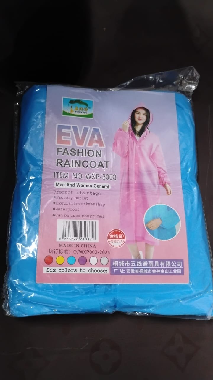 Portable EVA Raincoat for Adults & Kids Monsoon Travel