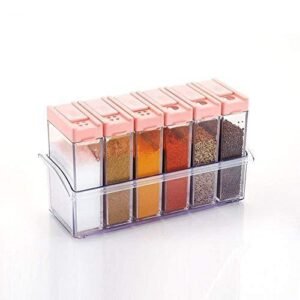 Plastic Spice Jars – Airtight 6-Piece Multicolor Set | Tidy Table