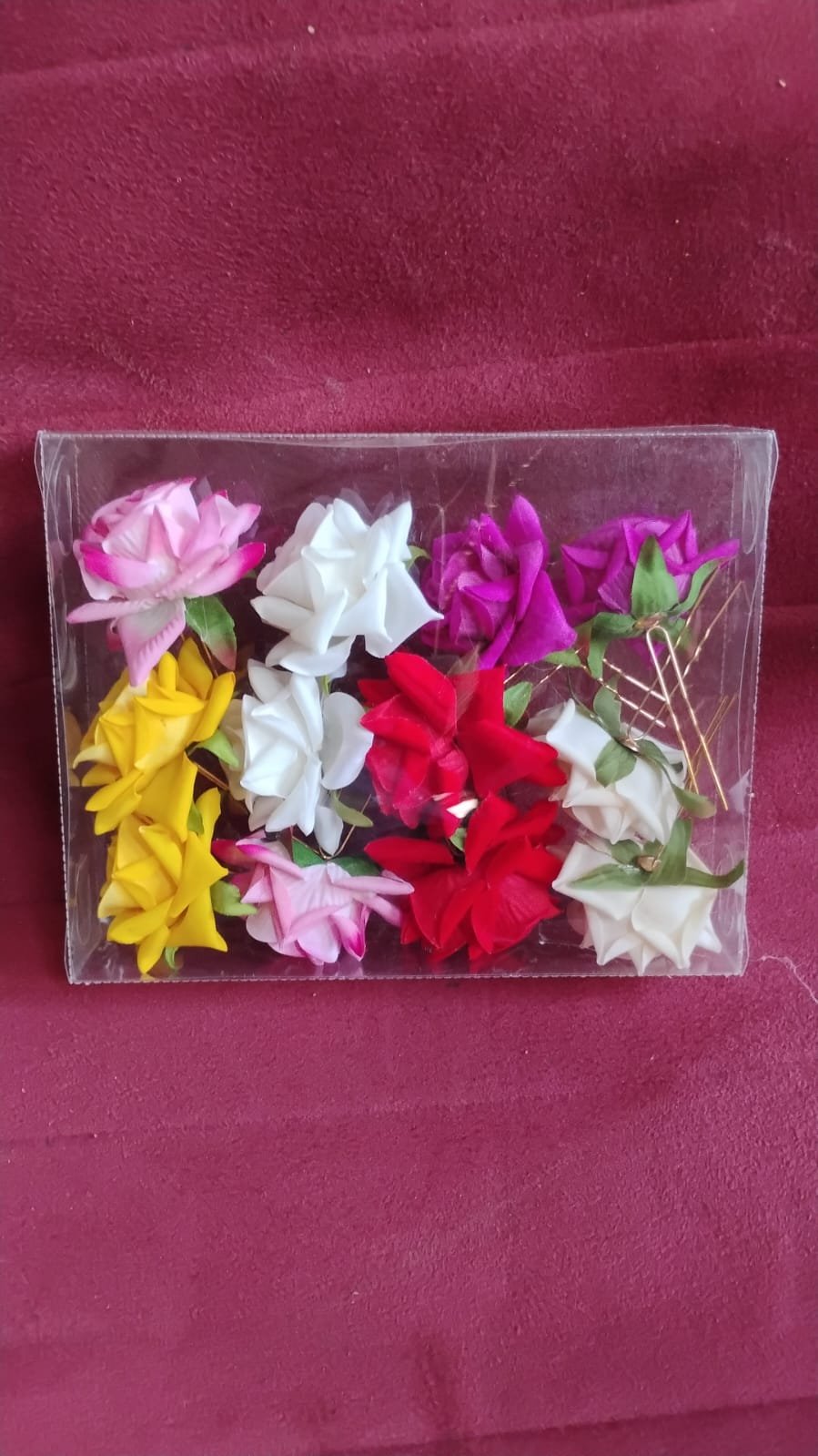 Flower Hair Pin Set – Vibrant Multicolor Floral Hair Accessories