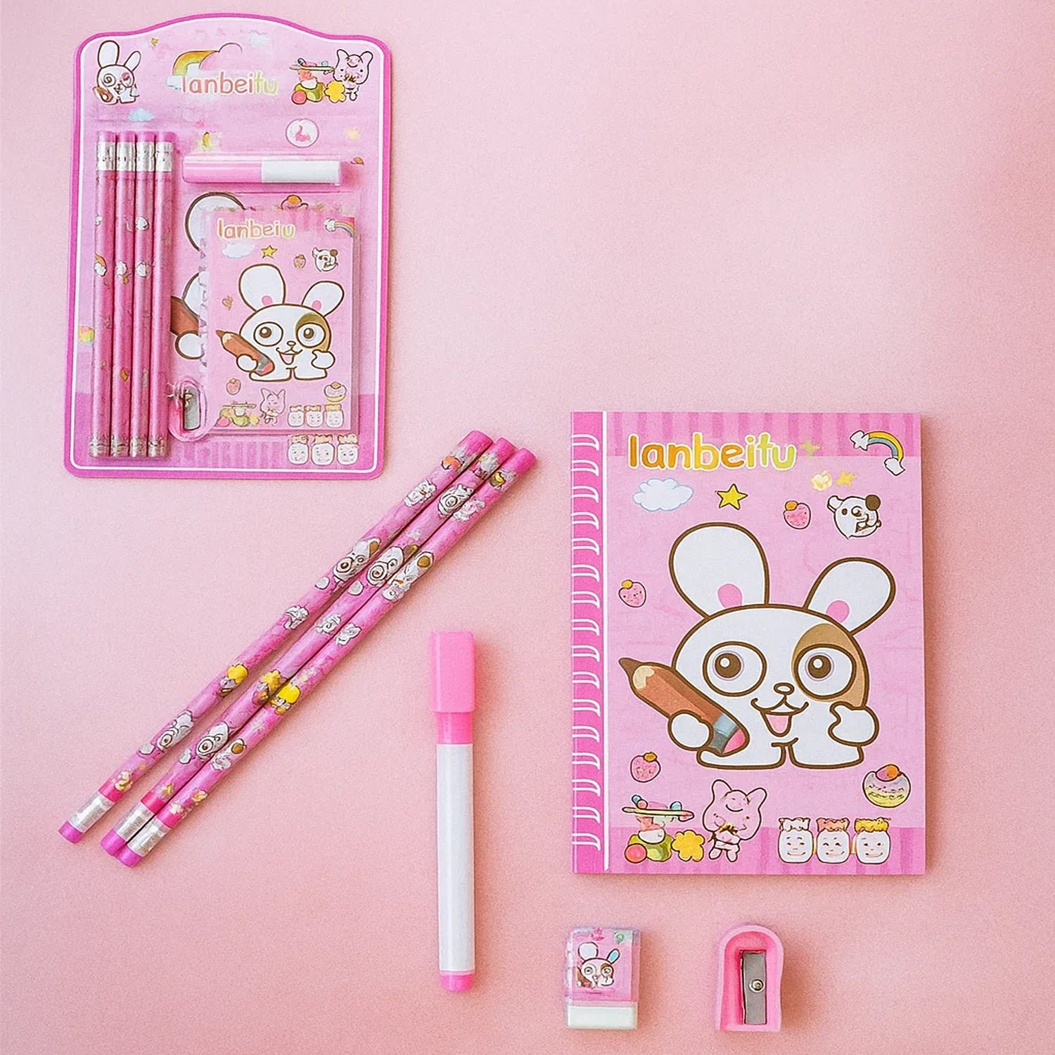 Kids' Stationery Kit – 8 Pc School Supply Set | ScribbleJoy