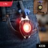 Travel LED Light Keychain Rechargeable Multifunction Mini Flashlight (1 Pc)