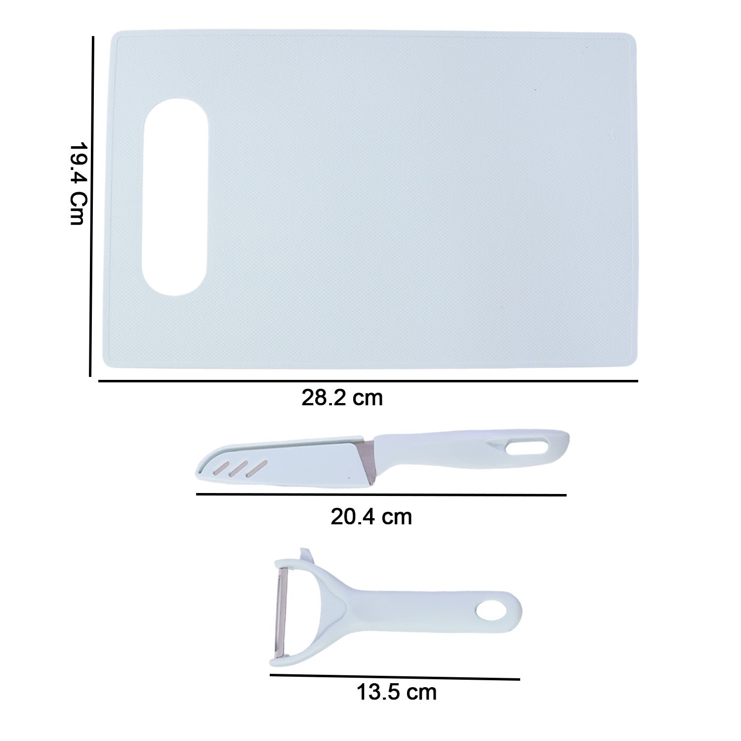 Kitchen Knife Set – 3 in 1 Knife, Chopping Board & Peeler