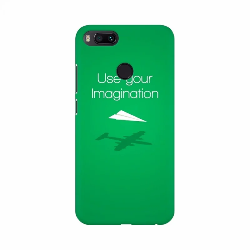 Green background with thoughts Mobile Case Cover