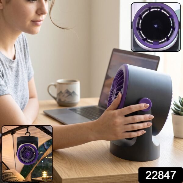 44e77ebc-7643-482e-8f69-2b8ddd741b5d Desktop Air Circulator Table Fan with Hanging Hook, Portable Desk Fan (1 Pc)