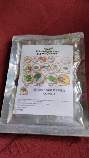 Vegetable Seeds Combo – 15 Varieties for Home Gardening